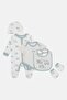 Toddlers Boy 5 Pieces Embroidered Hanging Gift Set, White - 4