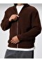 Men's Regular Fit Normal Cut Zippered Thessaloniki Knitted Cardigan - 2