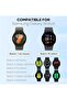 Silicone Band Compatible with Samsung Galaxy Watch 7/6/5/4 47/46/45/44/43/42/40mm Silicone Wave Desgin Strap (Space Grey) - 2