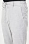 Striped Slim Fit Elastic Waist Drawstring Men's Trousers Gray - 38375.26Y - 5