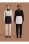 Women's Hijab 2-Piece Set Black-Ecru Quality Innerwear Saver Lengthening Skirt Half Shirt Complement - 3