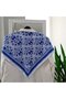 Women's Premium Patterned Neck Bag and Hair Scarf 70X70 cm - 3