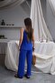 Thin Strap V-Neck Blouse and High Waist Aerobin Pants Bottom Top Set - 3