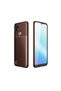 Realme C21 Compatible Case Auto Focus Carbon Cover - Brown - 4