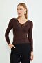 Sleeves and Collar Lace Pieces Sheer Blouse