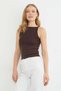Basic Boat Neck Slim Fit Blouse - 5