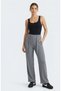 Women's Daily Use Ribbed Wide Leg Pants - 3