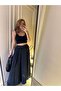 Black Asymmetrical Wide Leg Pants - 2