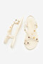 Women's Cross-Strapped Stone-Embellished Daily Sandals Narmelo Ecru - 8
