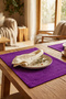 Barcelona Velvet Textured 6-Piece American Service Set Purple - 3