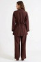 Women's Plus Size Shirt Collar Bat Sleeve Elastic Waist Woven Pants Set Casual Comfortable Modern - 5