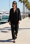 Women's Plus Size Oversize Shirt Collar Long Sleeve Modal Pants Set Elastic Waist Cuff Casual