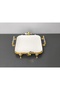 Kare Porcelain Presentation Plate with Foot Detail & Accessories & Special Laser - 5