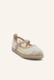 Bej Nakışlı Espadril - 2