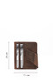 Brown Crazy Genuine Leather Unisex Card Holder - 2