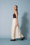 Skirt with Slit Detail Natural - 3