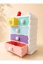 Pastel Drawer Organizer Box |   Girl's Room Desktop Organizer - 2