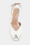 Vela Sedef Satin Ankle Strap Open Toe Detail Women's Heeled Shoes - 6