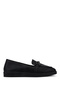 Women's Genuine Leather Black Loafer Shoes