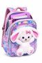 Girl's Primary School Bag Set of 3 Plush Detailed Backpack, Lunch Bag, Pen Holder - 2
