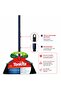 Grey Universal Indoor & Outdoor Broom with Stick – Heavy Duty Multi-Surface Sweep Brush - 4