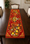 Red Lemon and Orange Patterned Modern Decorative Runner Tablecloth - 2