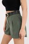 Nova High Waist Women's Shorts with Belt Gift – Soft Fabric Comfortable Fit – Comes with Belt Gift - 8