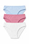 Women's Panties 3 Pack Lycra Cotton Ribbed Camisole Ribbed - 2