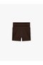 Slim Fit High Waist Belt Detailed Sports Biker Leggings - 6