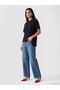Lace Detailed Asymmetrical Cut Women's T-Shirt - 2