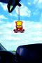 2Pcs Bart Simpson Rearview Mirror Ornament Cool Design Cartoon Character Car Interior Accessory Decoration 7cm - 2
