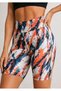 Women's Diver Fabric High Waist Shorts Leggings - 2