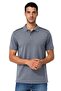 Ar-Ma Men's Polo Collar T-Shirt Without Print Basic Regular Fit Double Collar Combed Cotton Pique Y31374357002 Gray-G3 - 3