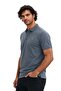 Ar-Ma Men's Polo Collar T-Shirt Unprinted Basic Regular Fit Double Collar Combed Cotton Pique Y31374357302 Gray-G3 - 3