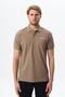 Men's Gray Regular Fit Basic 100% Cotton Pique Polo Neck T-Shirt Y 29374355402