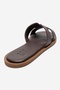 Biora Burgundy Genuine Leather Women's Slippers - 5
