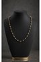 Asteria Gold Color Ball Chain Necklace – Minimalist Elegant Bead Detailed Women's Necklace