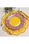 6-Piece Yellow Amora Linen Placemat Set |   Stain Resistant |   Modern Table Decor