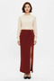 Women's Maxi Beach Skirt Knitted Fabric Accessory Detailed Bodycone Cut Sandy Textured Daily Casual Modern - 4