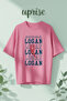 Off Campus Briar Logan Printed Cotton Oversize T-Shirt