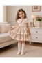Ley Bebe Bow Collar Layered Skirt Dress - 6