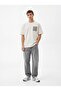 Relaxed Fit White T-Shirt with Pocket Detail