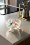 Beloria Glass Bowl Set with Stand, 6 Pieces, 10 cm Transparent Presentation and Snack Bowl - 3