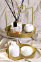2-Tier Gold Metal Organizer - Multi-Purpose Organizer - Luna Kare - 5
