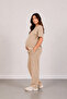 Women's Loose Summer Short Sleeve Maternity Track Suit Set - 2