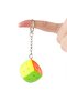 Mini Cube Puzzle Keychain Portable Fidget Toy Stress Relief Brain Teaser Pendant - 2