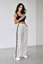 Polka Dot Women's Elastic Waist Elastic Cuffs Sweatpants - 5