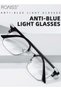 Blue Light Blocking Glasses Blue Light Filter Computer Reading Gaming TV Phones Browline Eyewear Fashion Anti Eyestrain Headache for Men Women Black Silver 52mm - 4