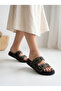 Double Buckle Stone Women's Slippers - 4