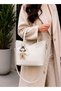 Women's Original Imported Product, Hand and Shoulder Bag with Cute Accessories and Pearls - 7